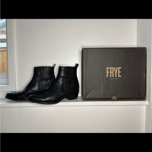 Frye Black Leather Chelsea Boots